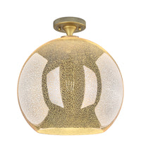 Downtown Flush Mount Satin Nickel Cast Brass