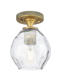 Downtown Flush Mount Satin Nickel Brass
