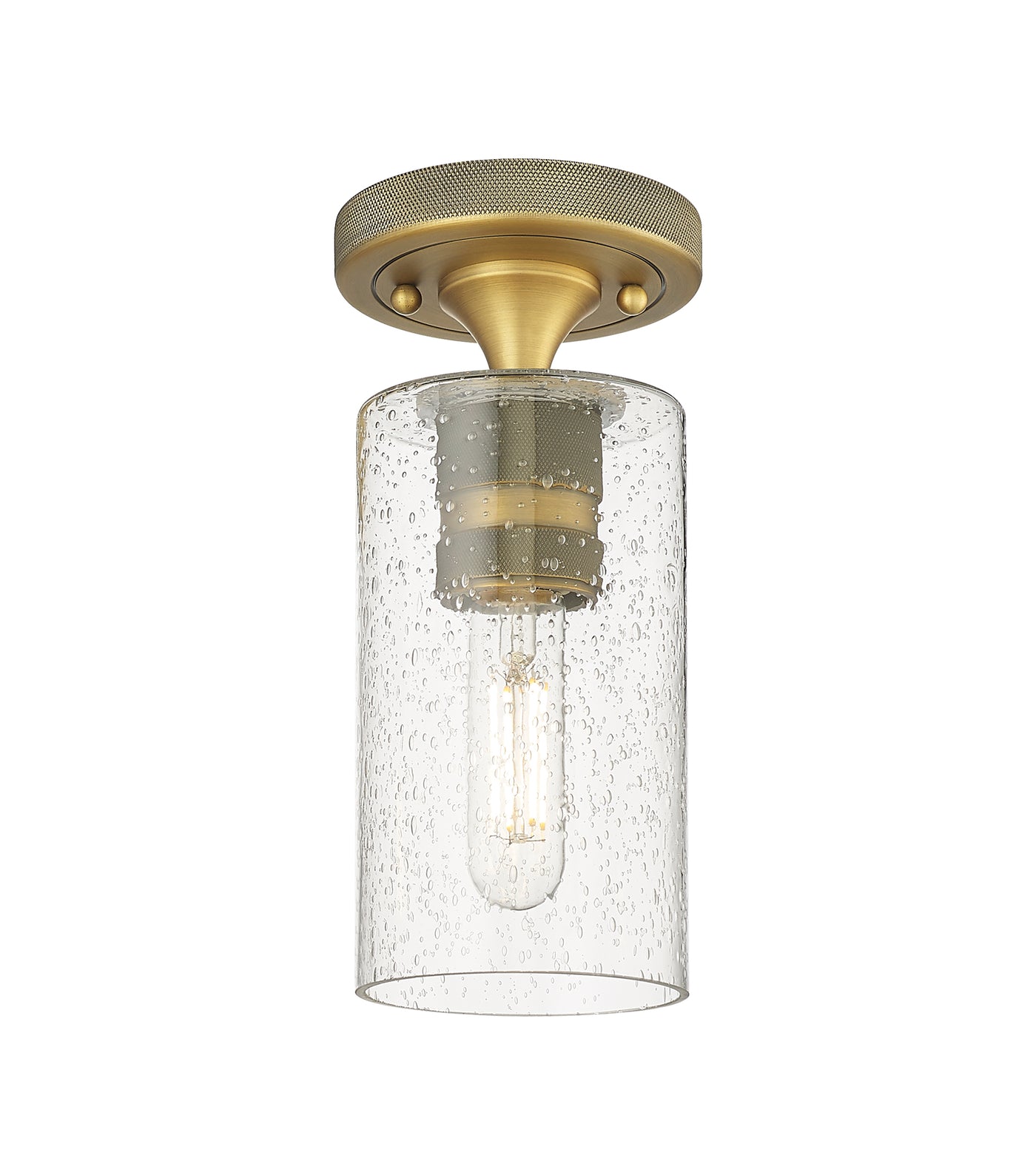 Downtown Flush Mount Satin Nickel Finish