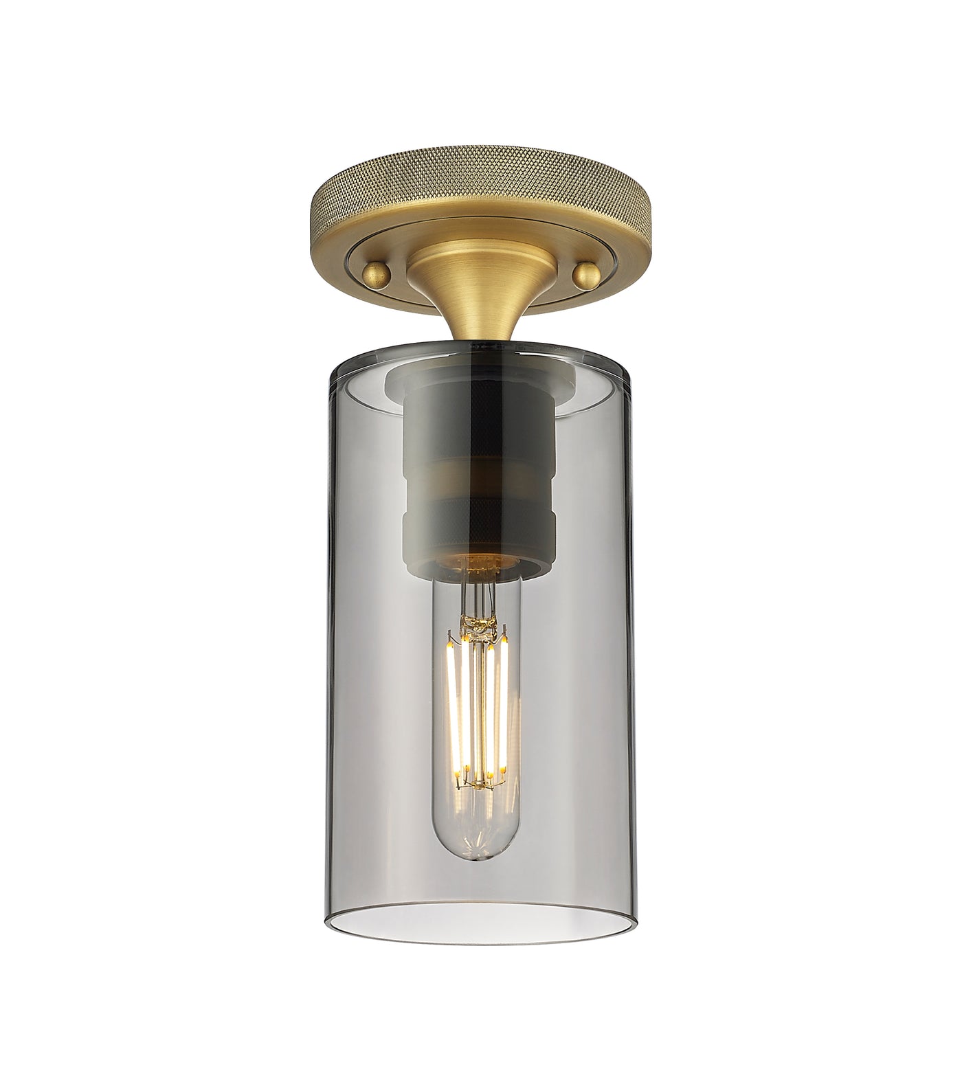 Downtown Flush Mount Satin Nickel Finish