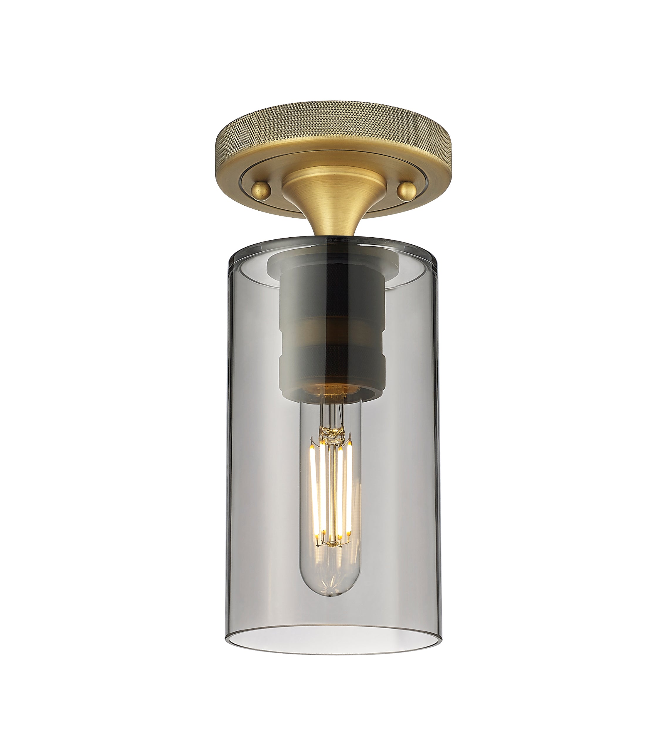 Downtown Flush Mount Satin Nickel Finish