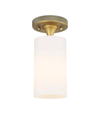 Downtown Flush Mount Satin Nickel Finish