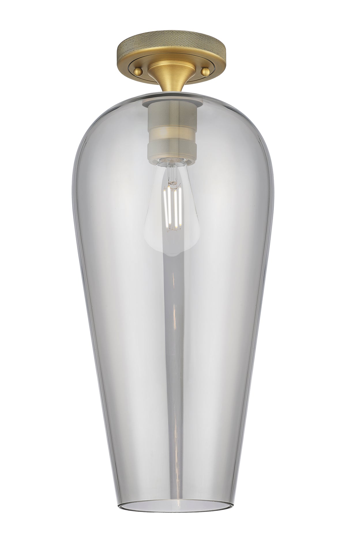 Chelsea 8-Inch 1-Light Semi-Flush Mount 18.5-Inch High