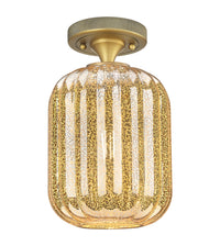 Downtown Flush Mount Satin Nickel Cast Brass