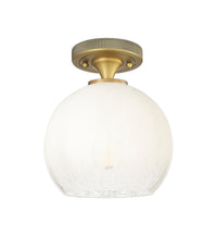 Downtown Flush Mount Satin Nickel 7 Inch
