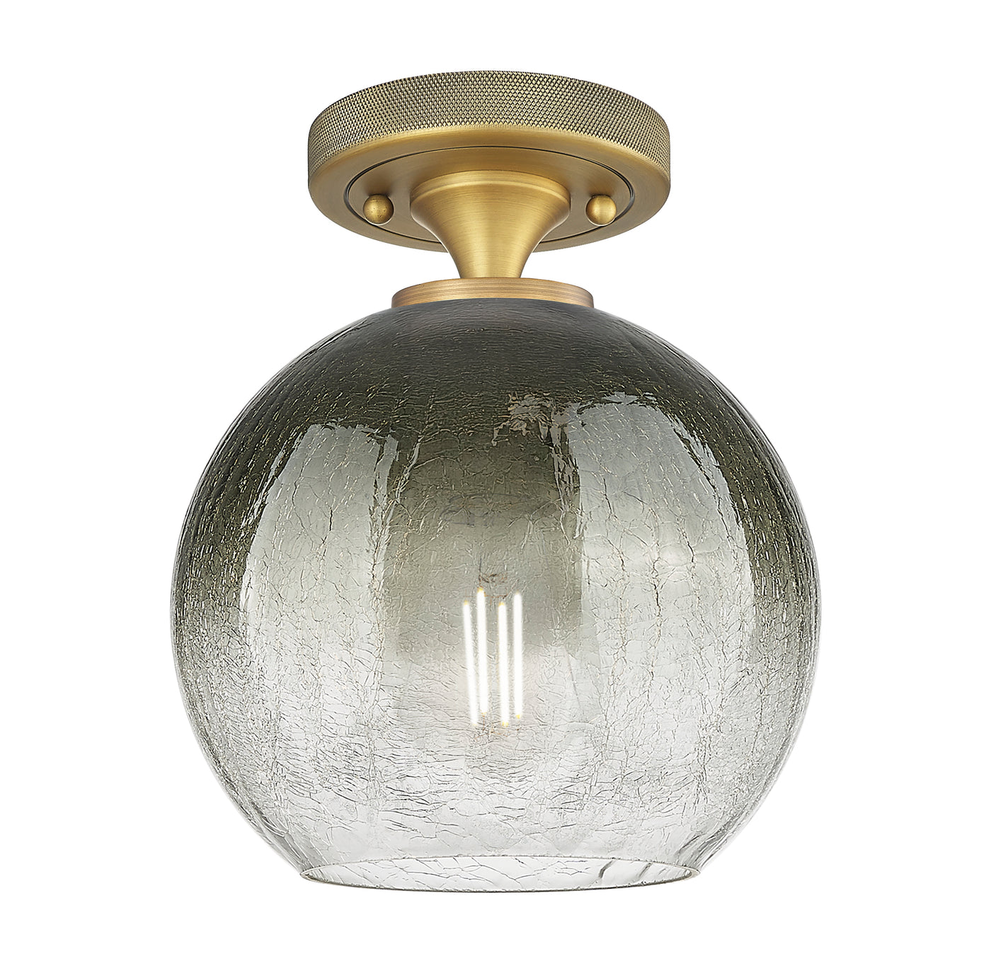 Downtown Flush Mount Satin Nickel 7 Inch
