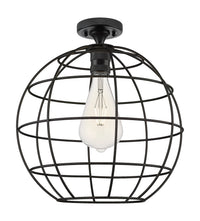 Downtown Flush Mount Satin Nickel Glass