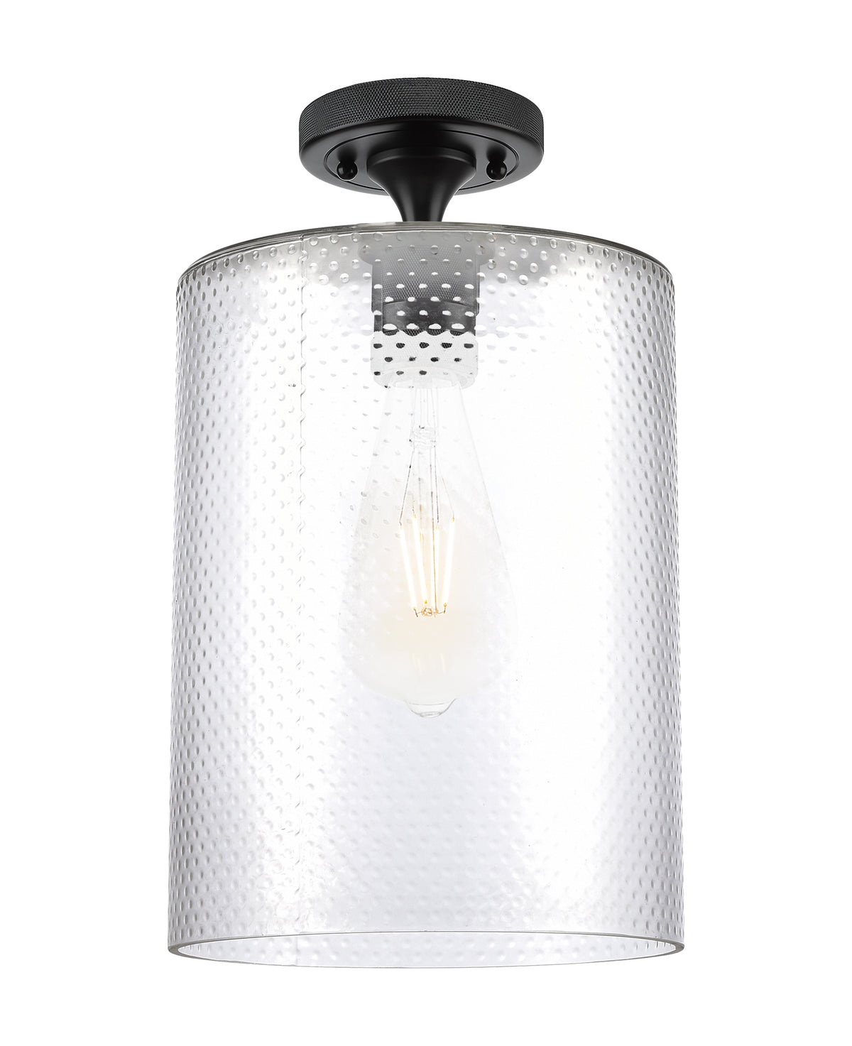 Cobbleskill 9-Inch 1-Light Semi-Flush Mount 14.5-Inch High