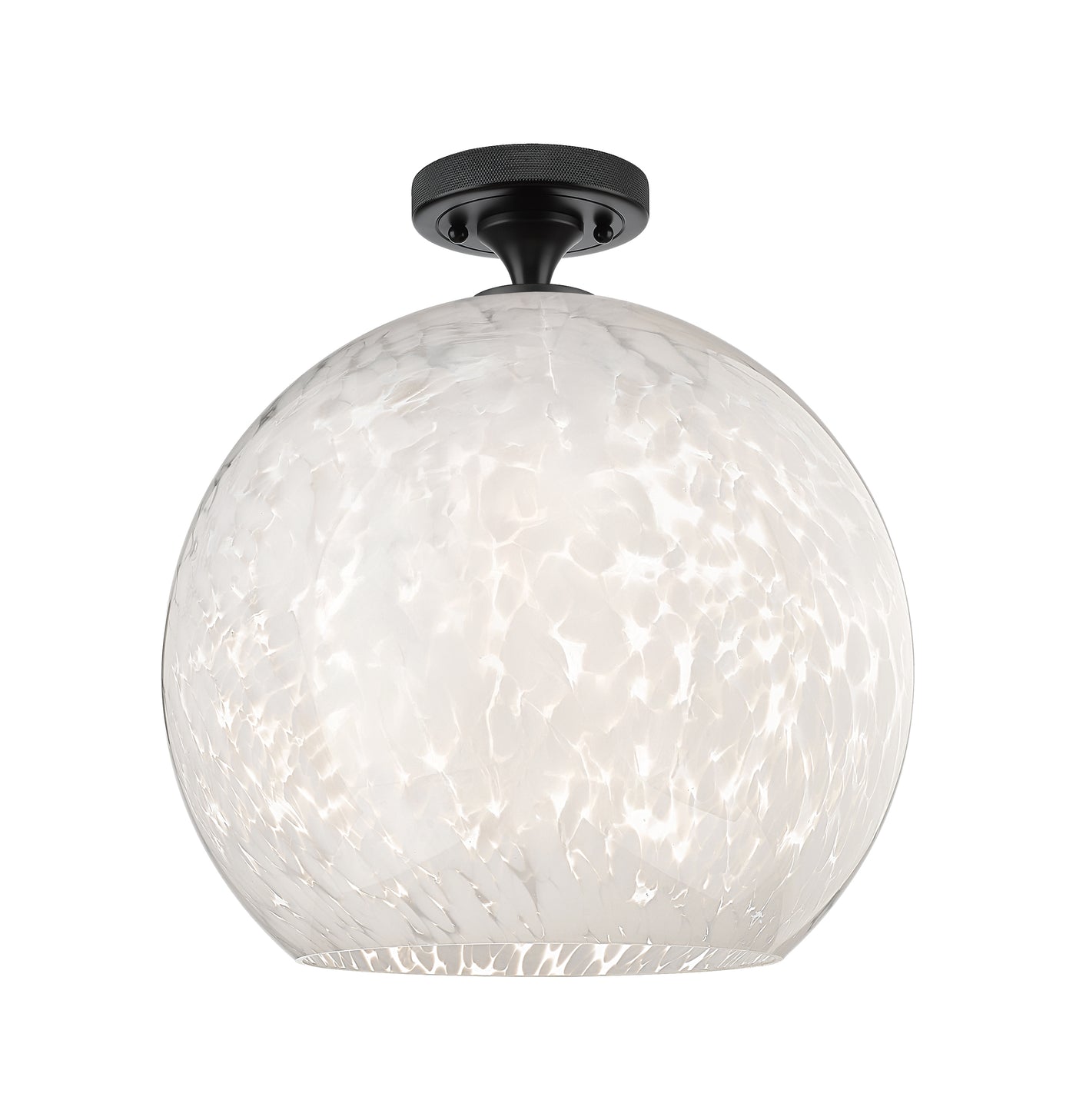 Downtown Flush Mount Satin Nickel Cast Brass