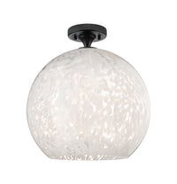 Downtown Flush Mount Satin Nickel Cast Brass