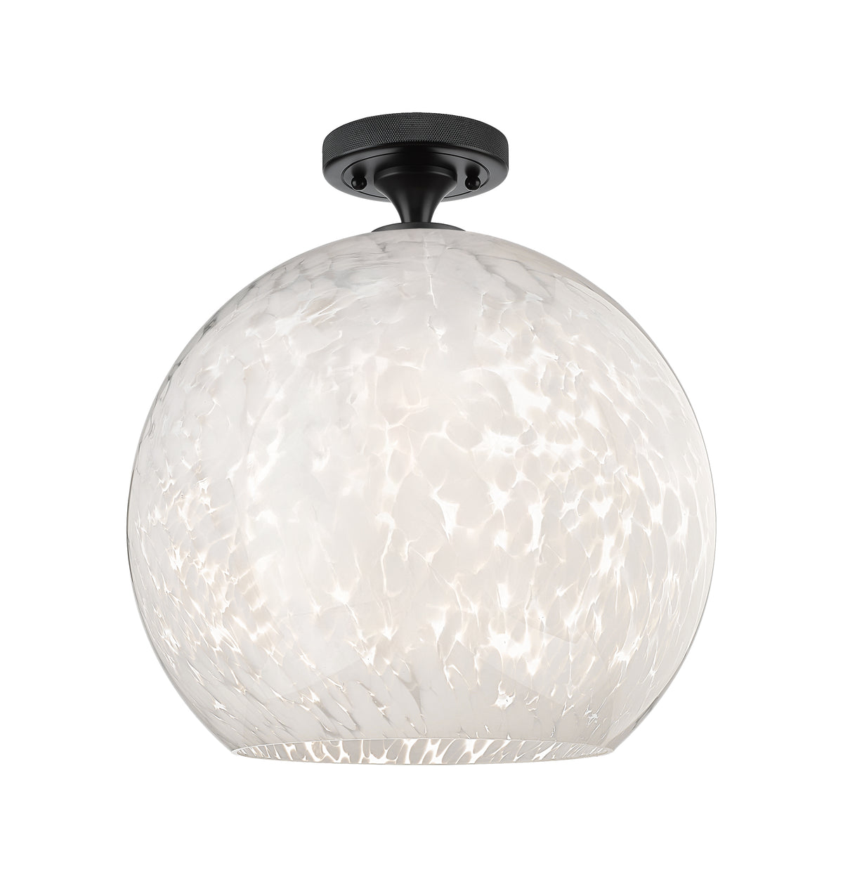 14-Inch 1-Light Semi-Flush Mount 14.5-Inch High