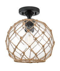 Downtown Flush Mount Satin Nickel Brass