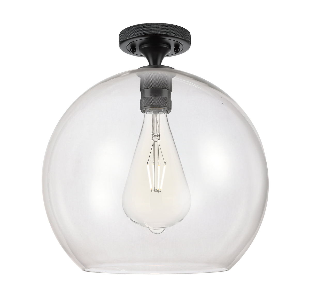 Astor 14-Inch 1-Light Semi-Flush Mount