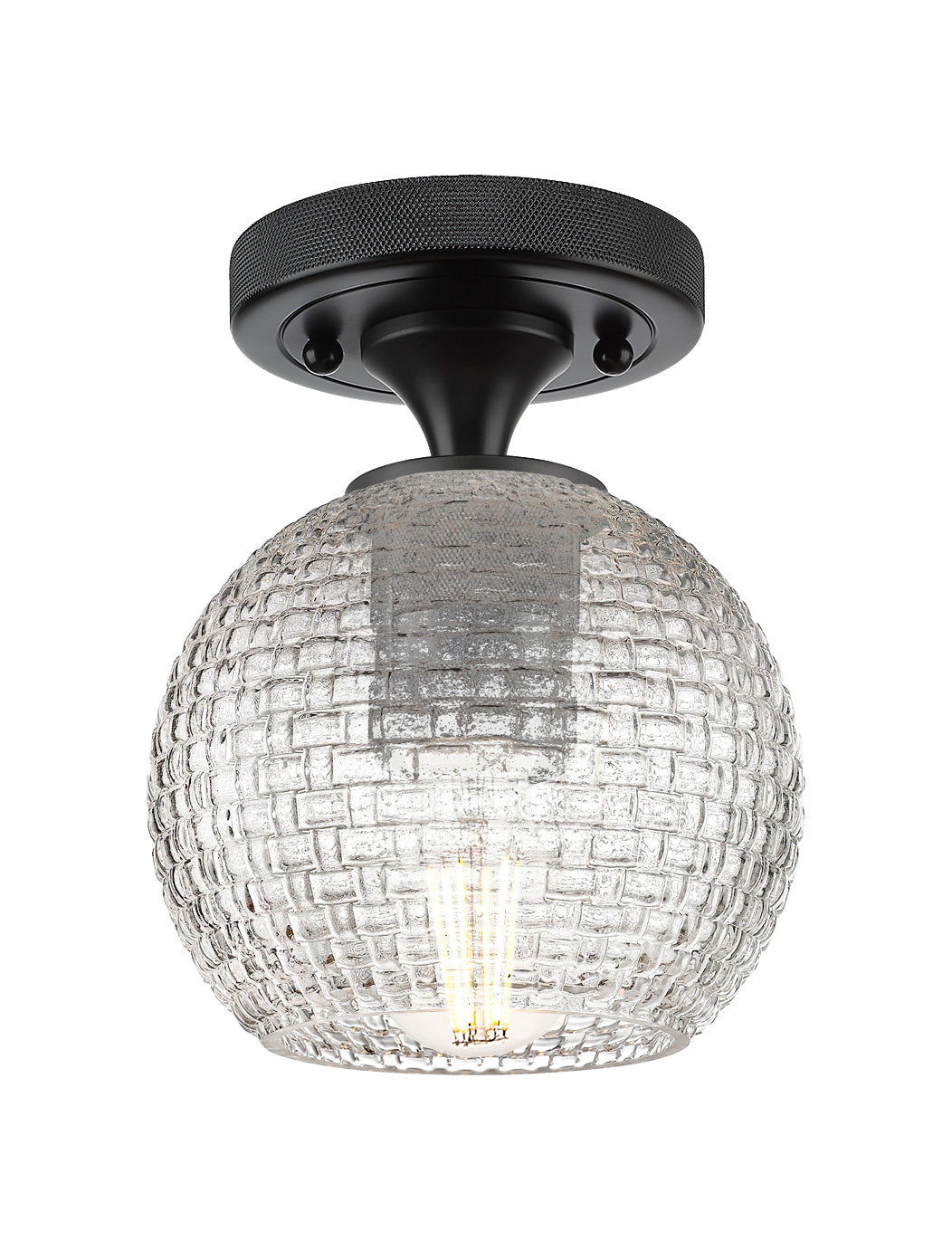 Athens 6-Inch 1-Light Semi-Flush Mount 7.625-Inch High