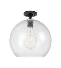 Downtown Flush Mount Satin Nickel Cast Brass