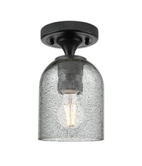 Downtown Flush Mount Satin Nickel Brass