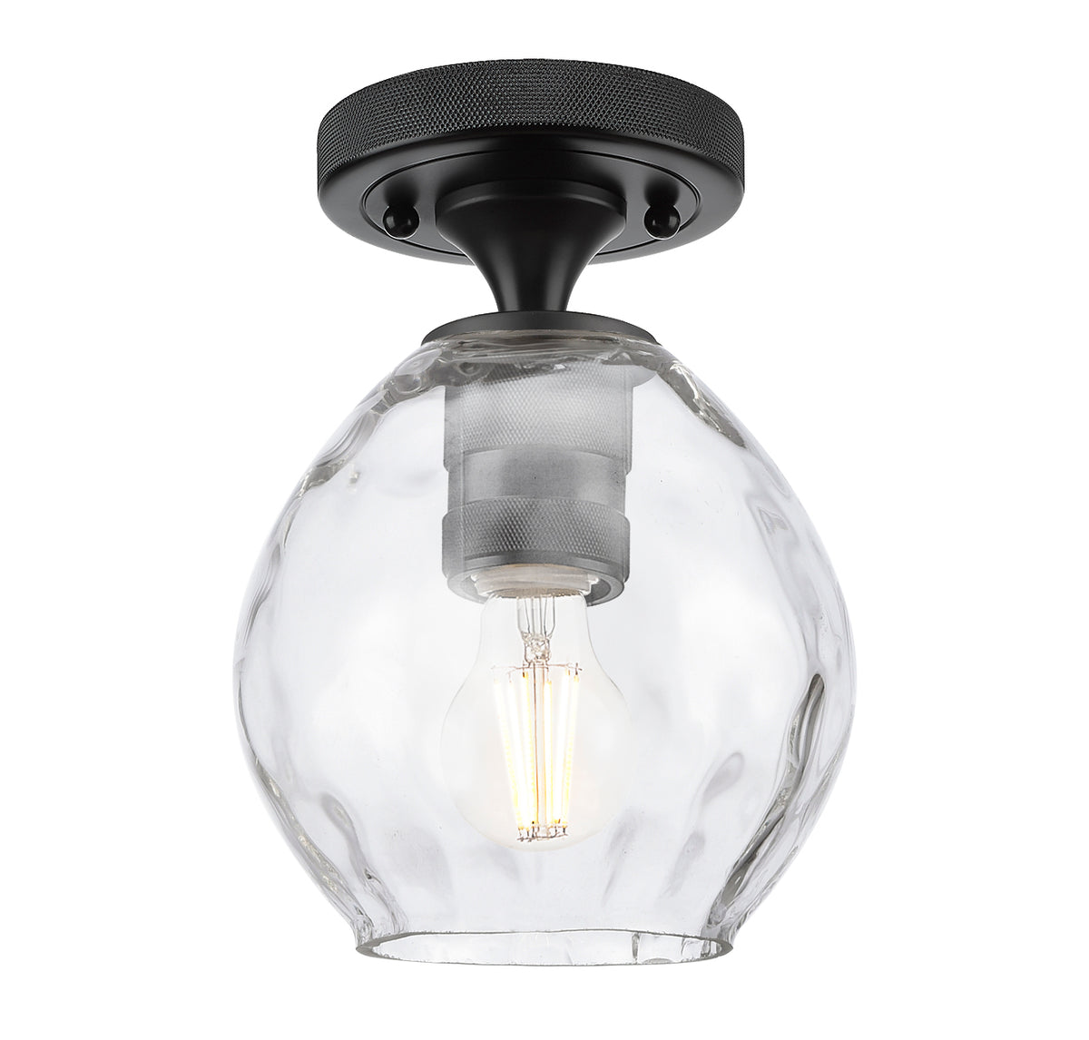 Waverly 6-Inch 1-Light Semi-Flush Mount 8.25-Inch High