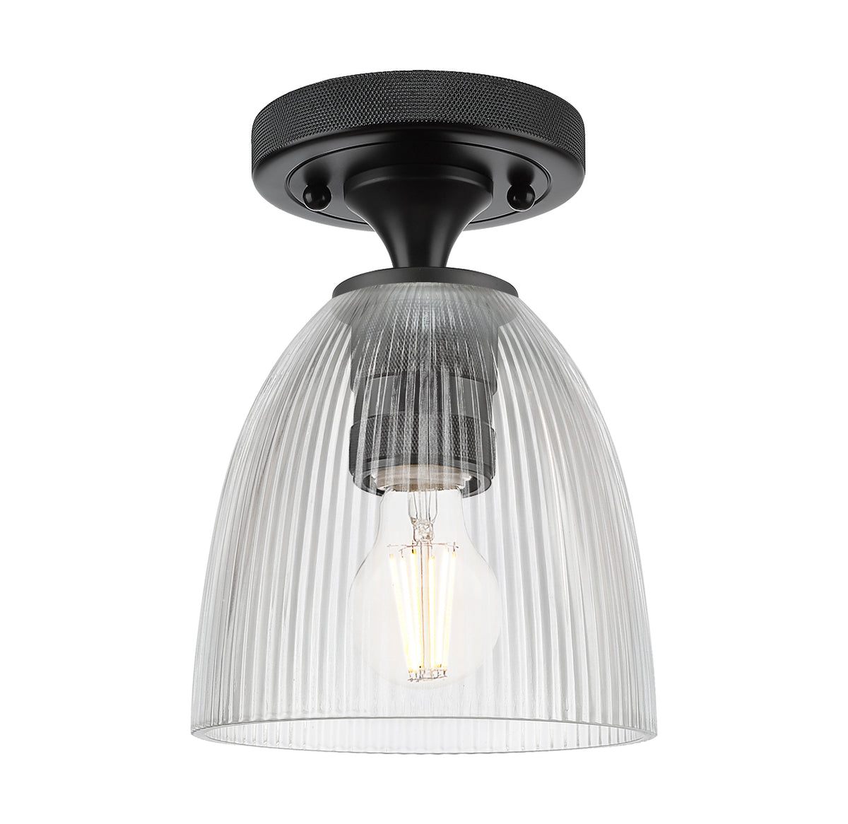Castile 6-Inch 1-Light Semi-Flush Mount 8.5-Inch High