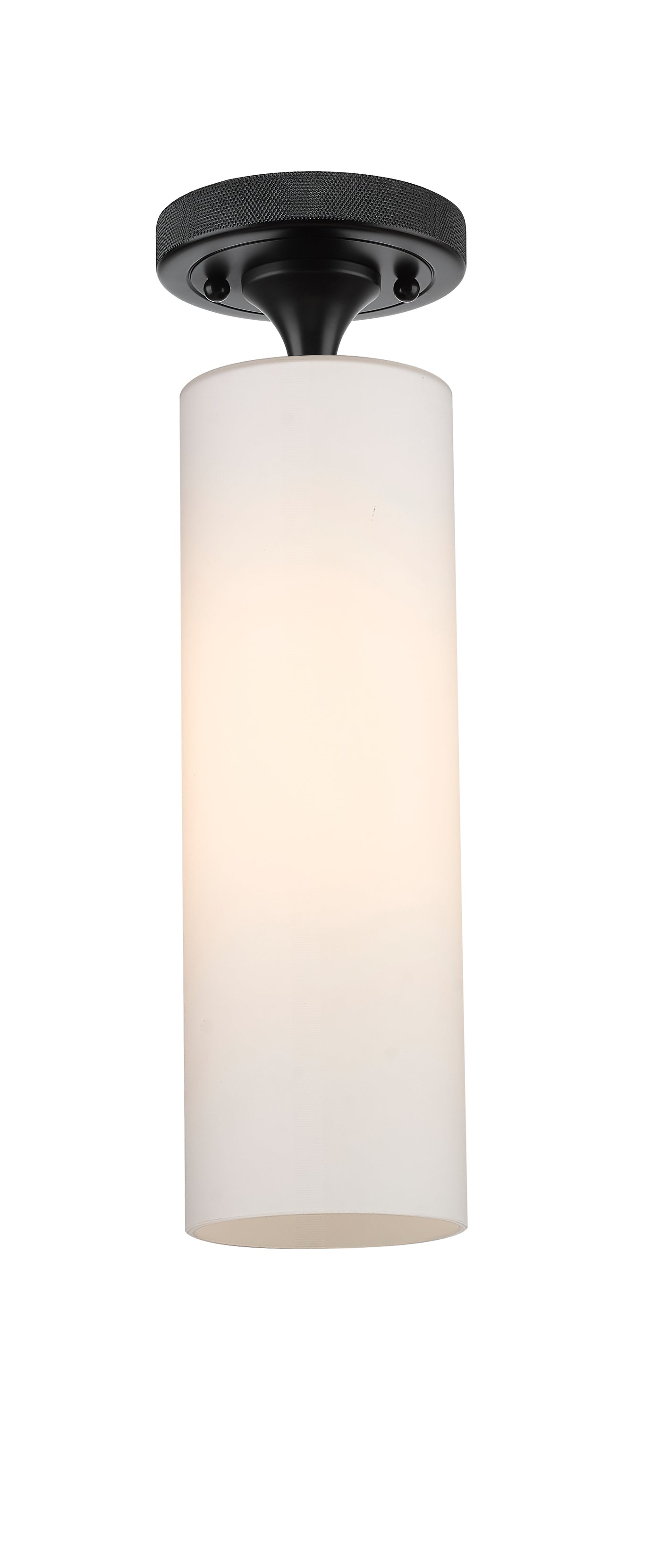 Downtown Flush Mount Satin Nickel Glass