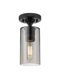 Downtown Flush Mount Satin Nickel Finish