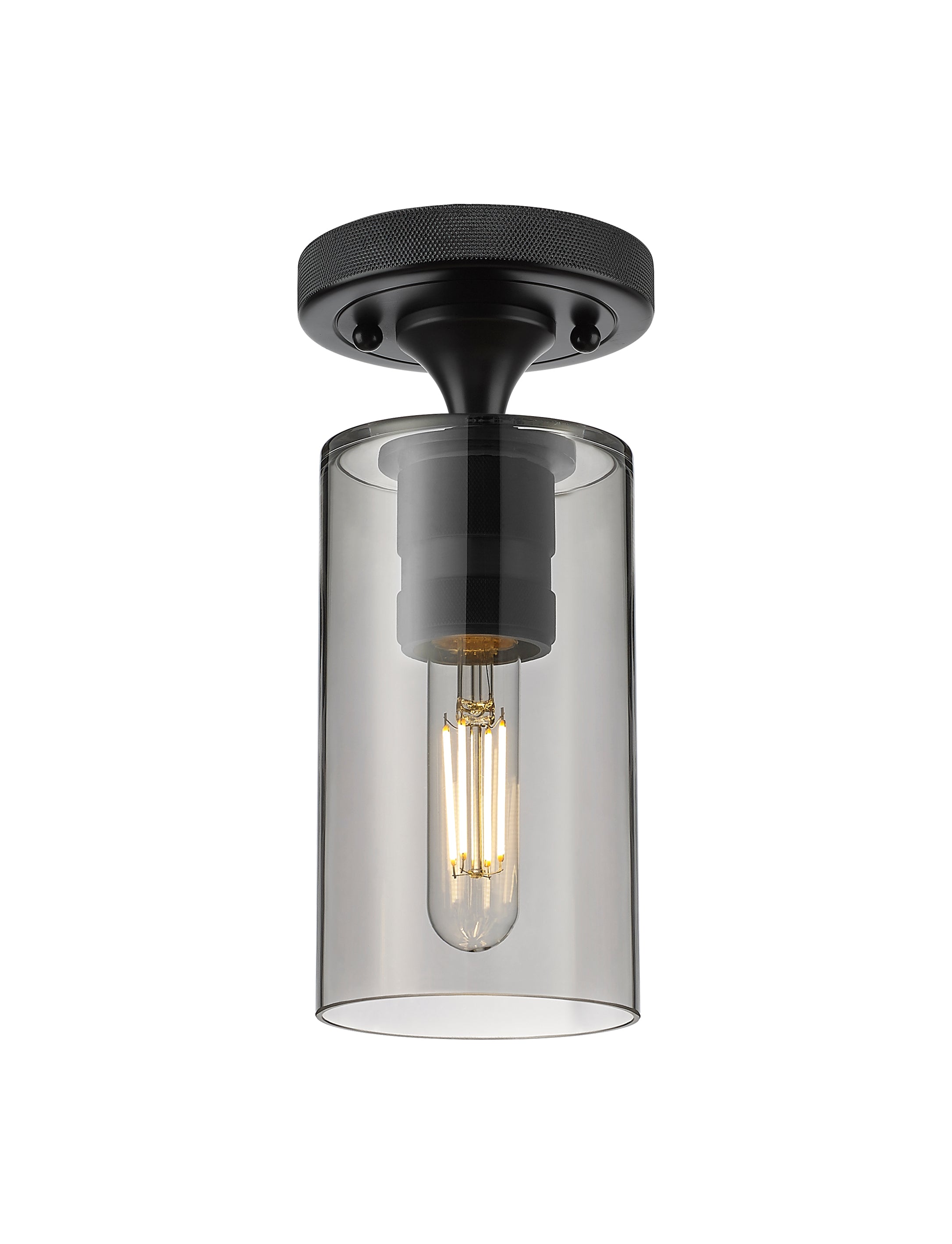 Downtown Flush Mount Satin Nickel Finish