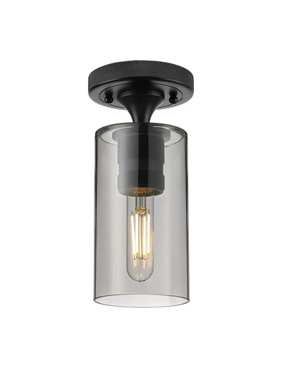 Downtown Flush Mount Satin Nickel Finish
