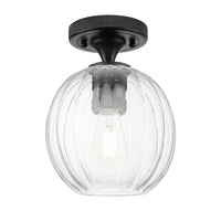 Downtown Flush Mount Satin Nickel Brass