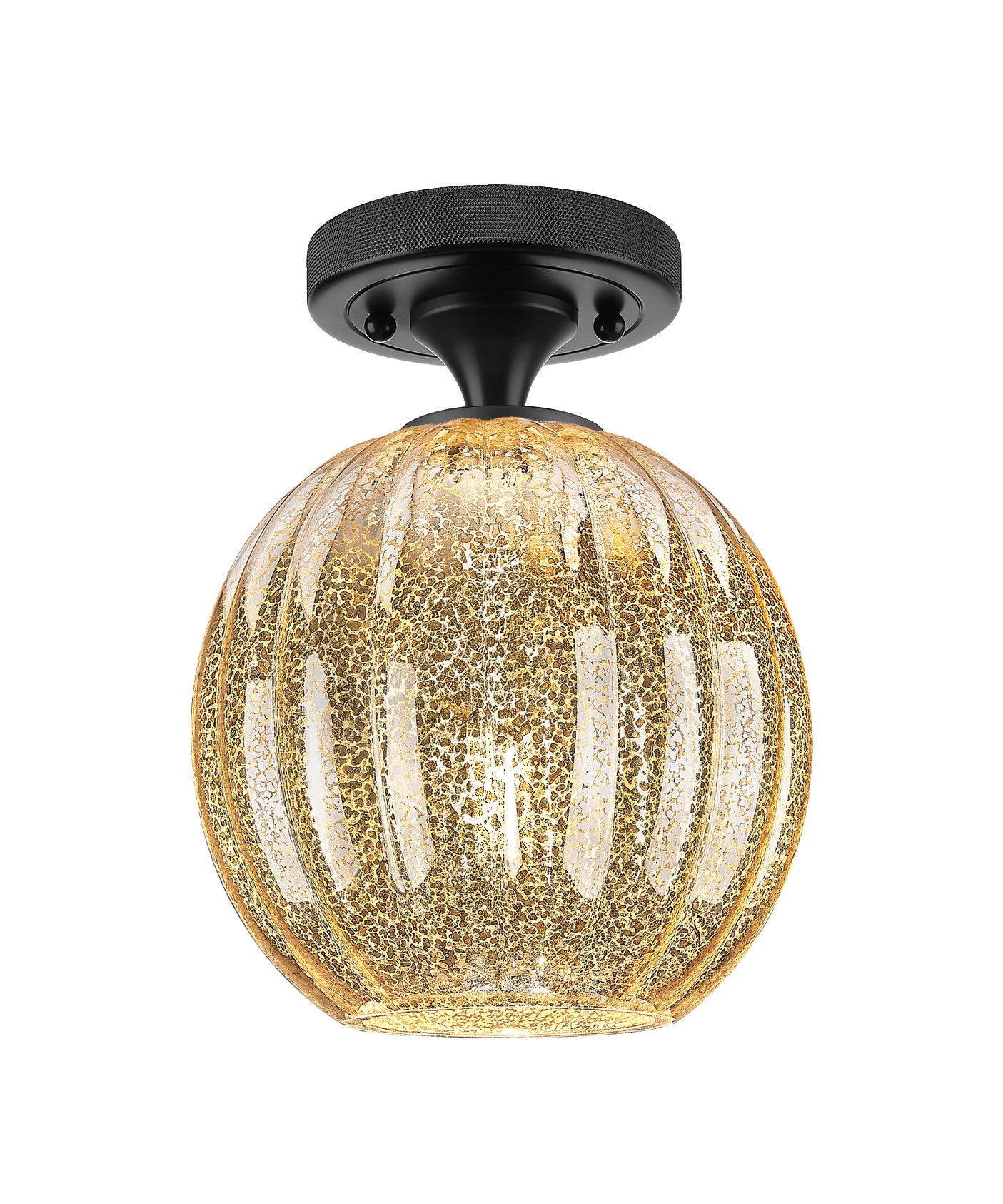 Downtown Flush Mount Satin Nickel Brass