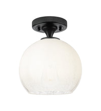 Downtown Flush Mount Satin Nickel 7 Inch