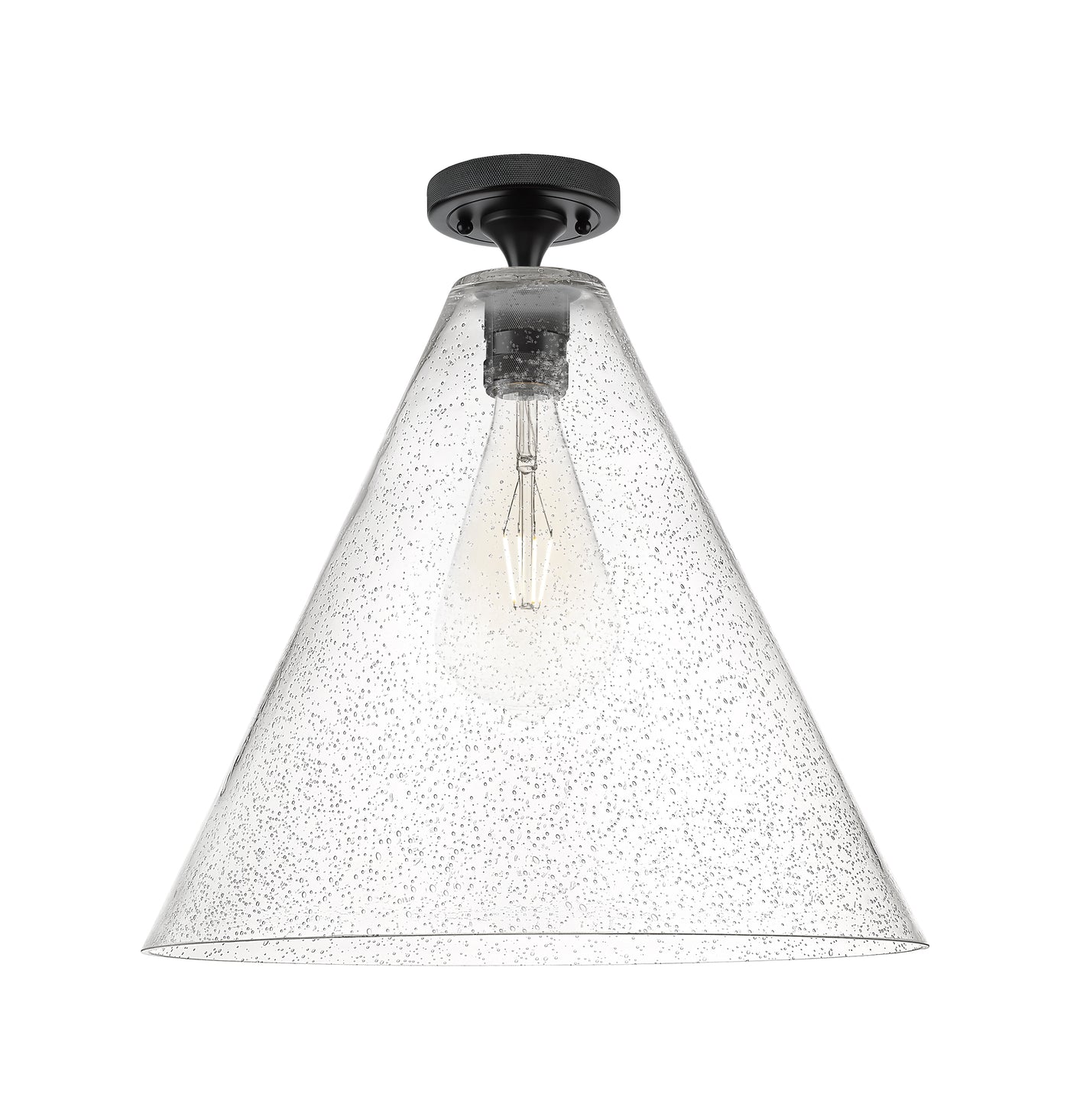 Downtown Flush Mount Satin Nickel Brass