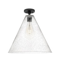 Downtown Flush Mount Satin Nickel Brass