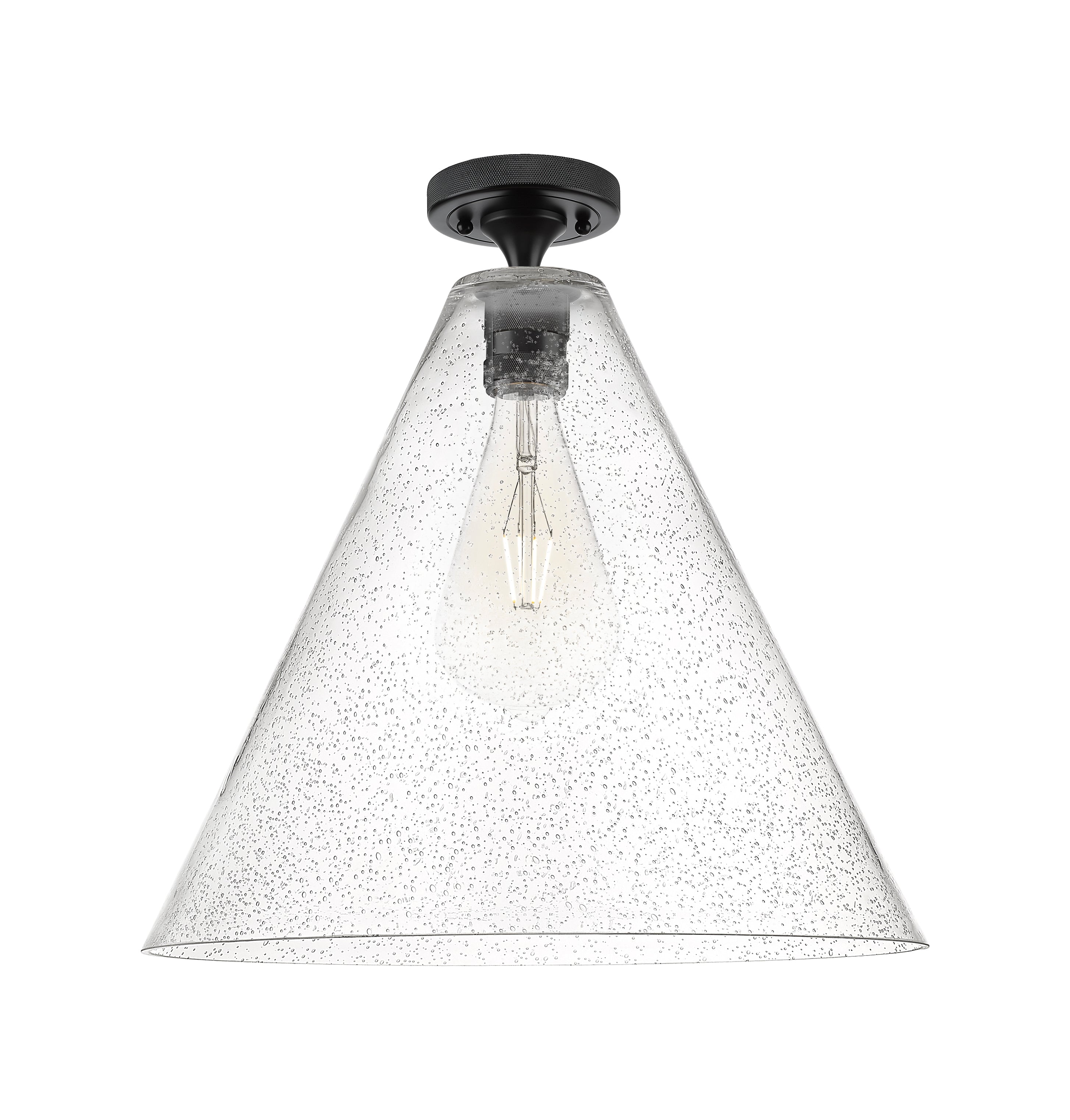 Downtown Flush Mount Satin Nickel Brass