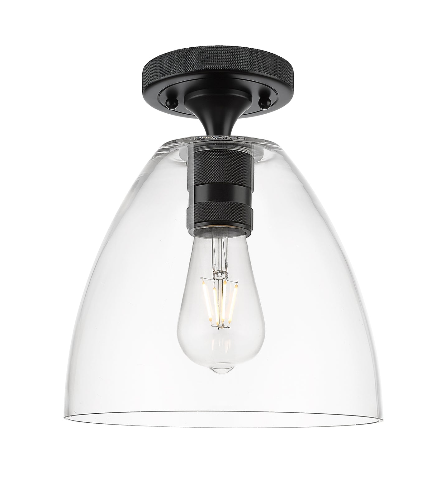Downtown Flush Mount Satin Nickel 7.5 Inch