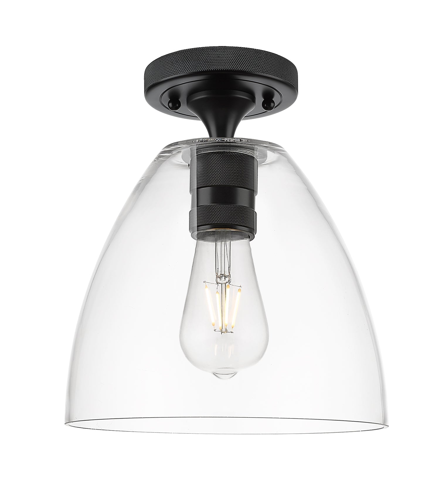 Downtown Flush Mount Satin Nickel 7.5 Inch