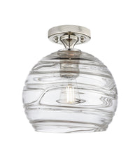 Downtown Flush Mount Satin Nickel Brass