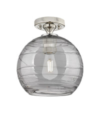 Downtown Flush Mount Satin Nickel Brass