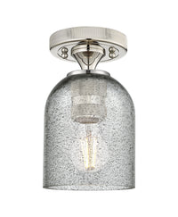 Downtown Flush Mount Satin Nickel Brass