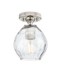 Downtown Flush Mount Satin Nickel Brass