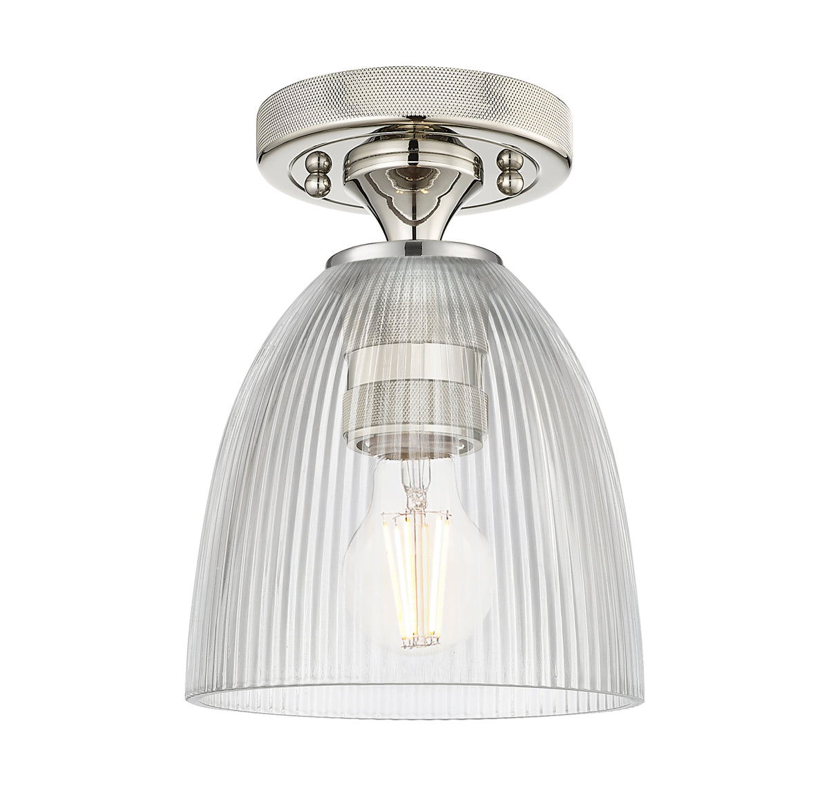 Castile 6-Inch 1-Light Semi-Flush Mount 8.5-Inch High