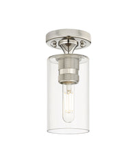 Downtown Flush Mount Satin Nickel Finish