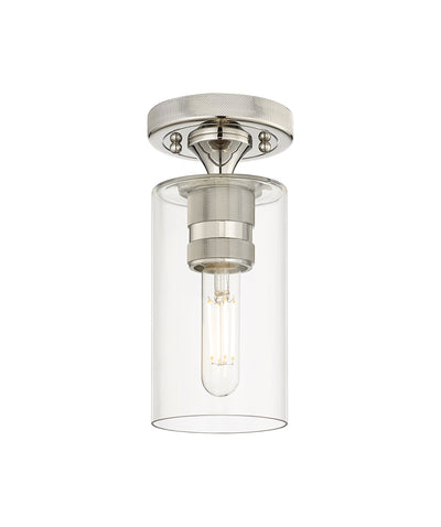 Downtown Flush Mount Satin Nickel Finish