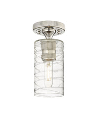 Downtown Flush Mount Satin Nickel Finish