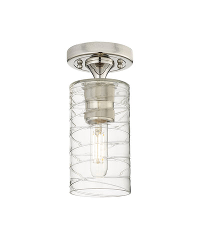 Downtown Flush Mount Satin Nickel Finish