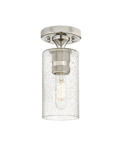 Downtown Flush Mount Satin Nickel Finish