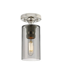 Downtown Flush Mount Satin Nickel Finish