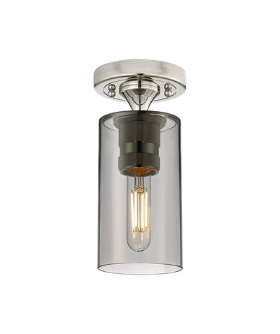 Downtown Flush Mount Satin Nickel Finish