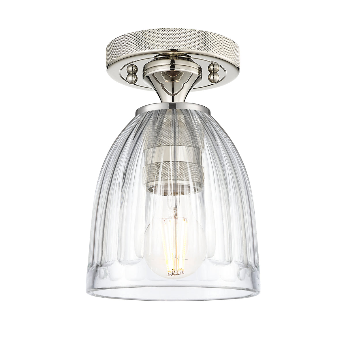 Brookfield 6-Inch 1-Light Semi-Flush Mount 8.875-Inch High