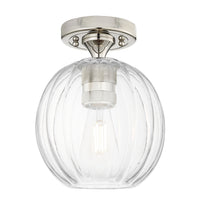 Downtown Flush Mount Satin Nickel Brass