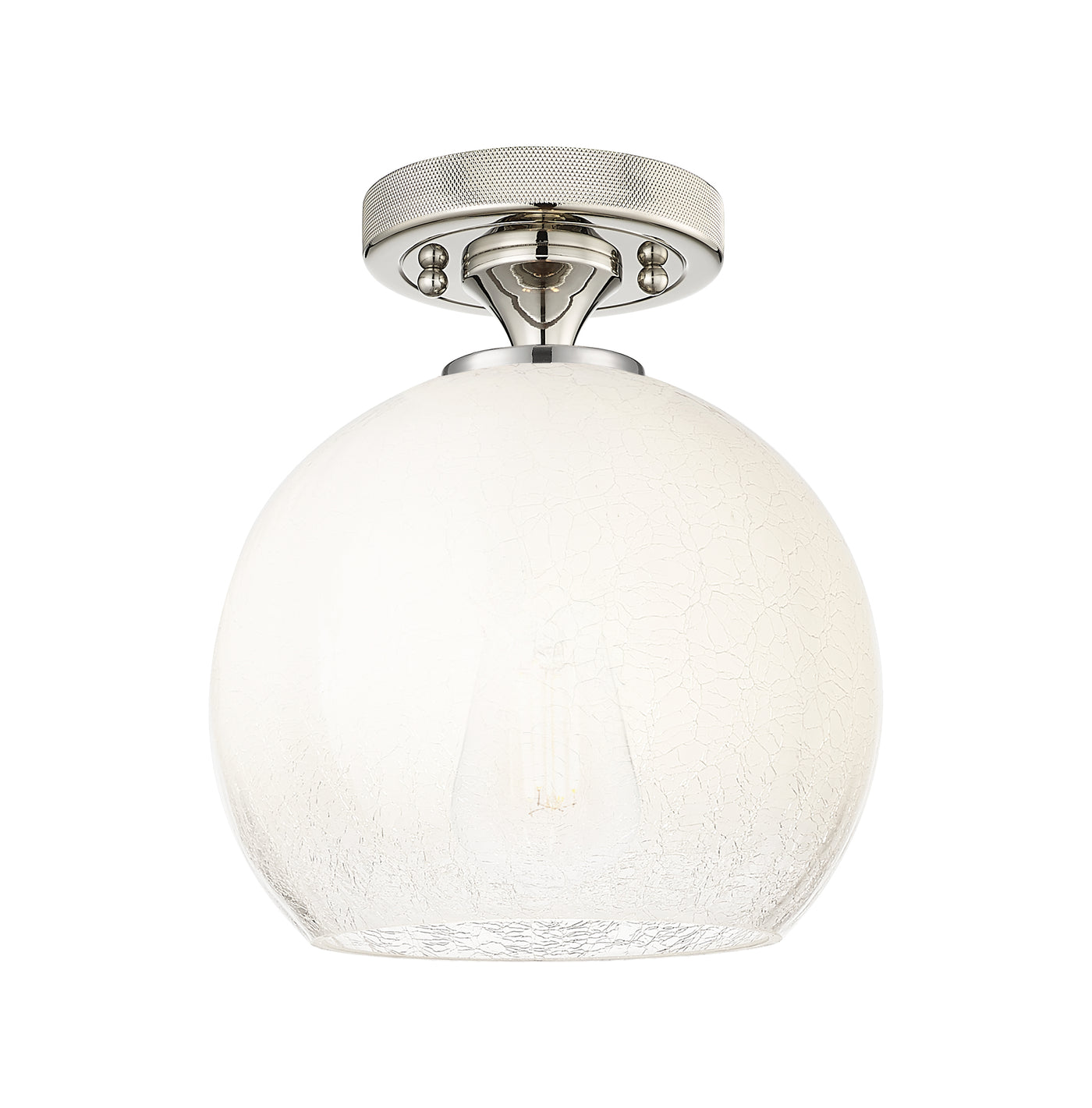 Downtown Flush Mount Satin Nickel 7 Inch