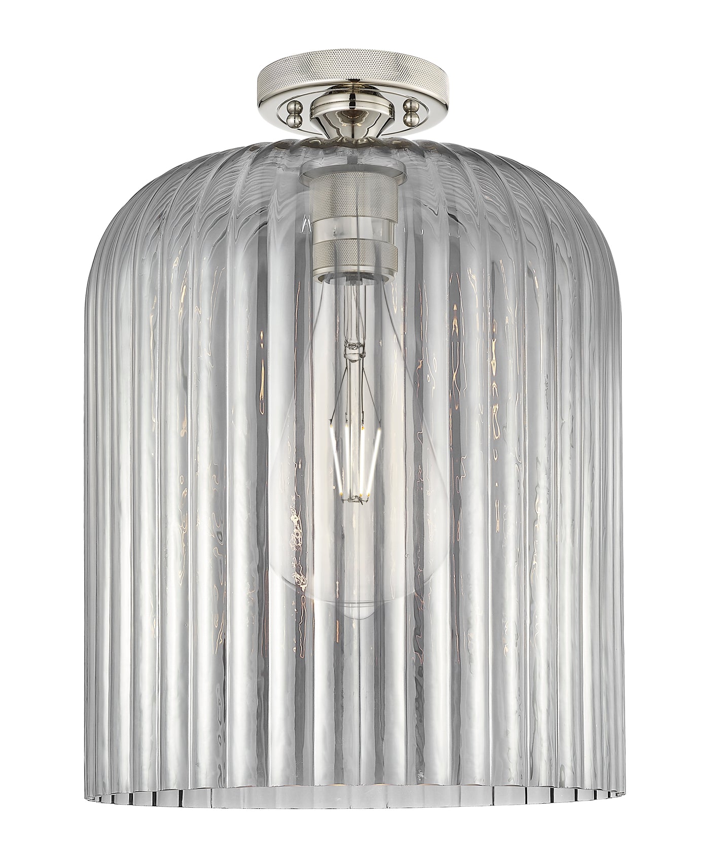 Downtown Flush Mount Satin Nickel Finish